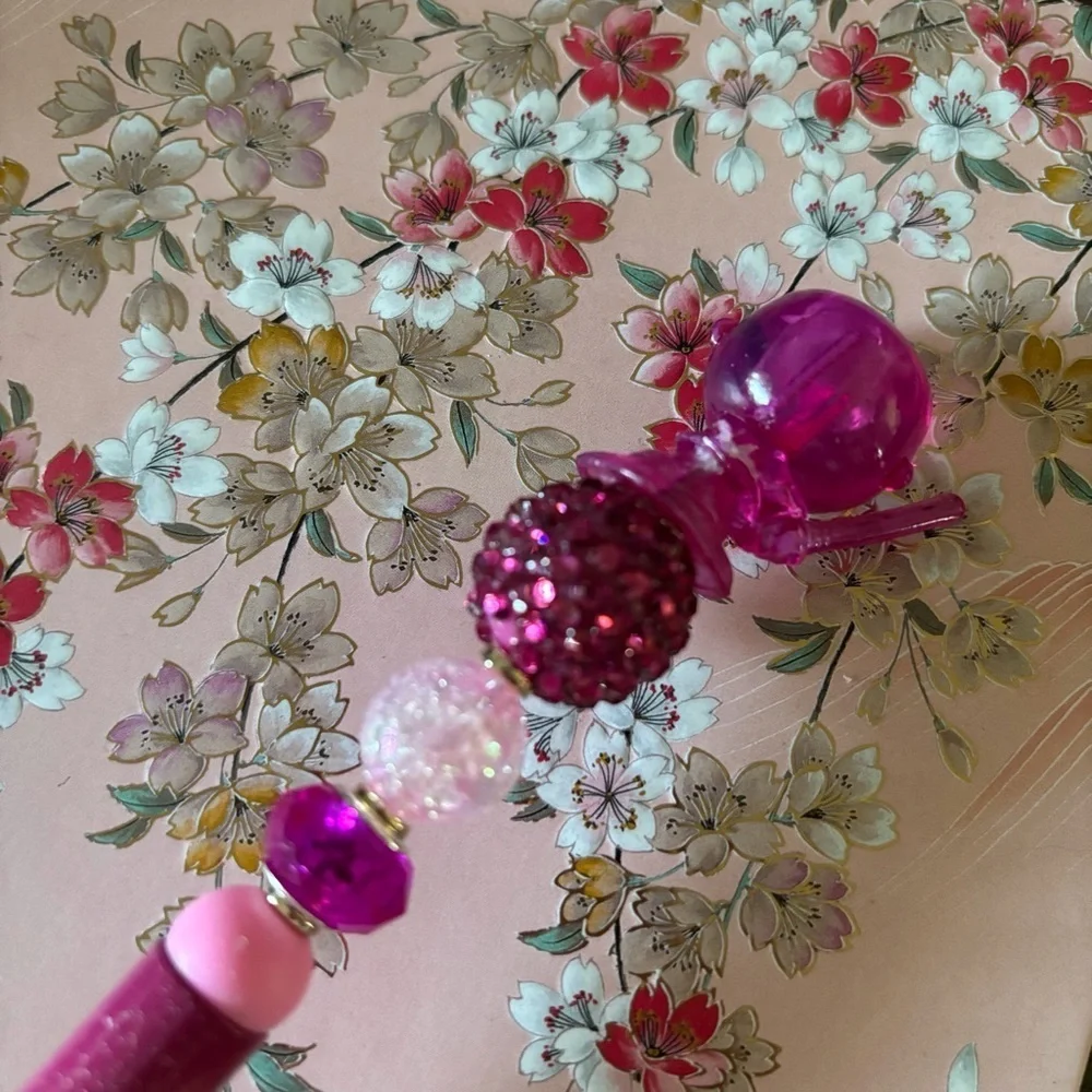 Disney Doorables: Star Wars: Mace Windu pink handmade beaded pen